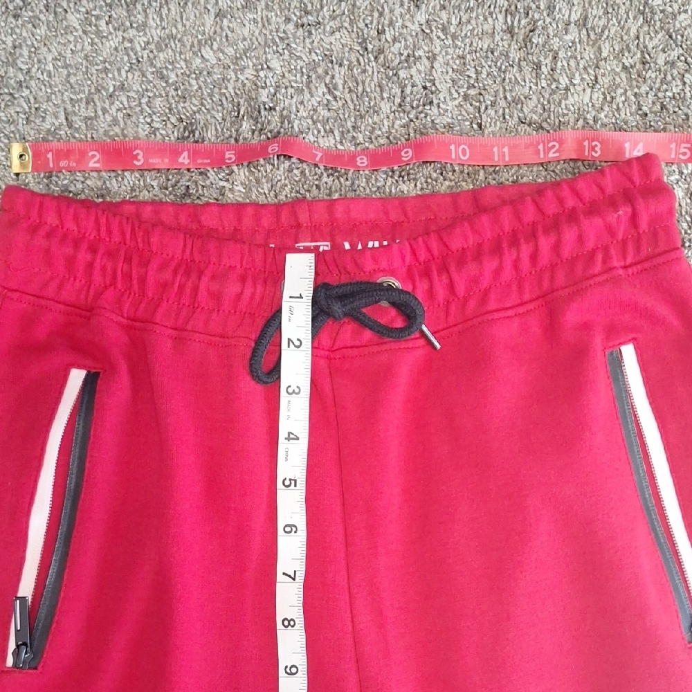 Ethan Williams Red Cotton Drawstring Athletic Sho… - image 5